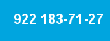 922 183-71-27